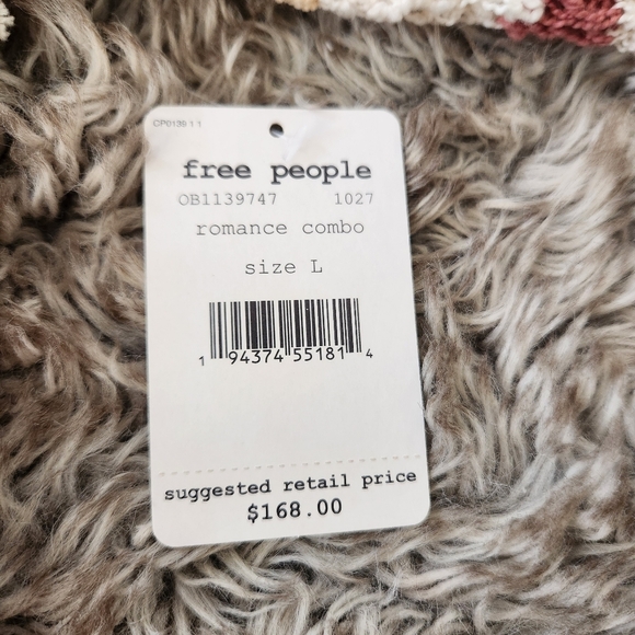 Free People Bayside‎ Pullover In Romance Combo Women's Size Large - Picture 6 of 11